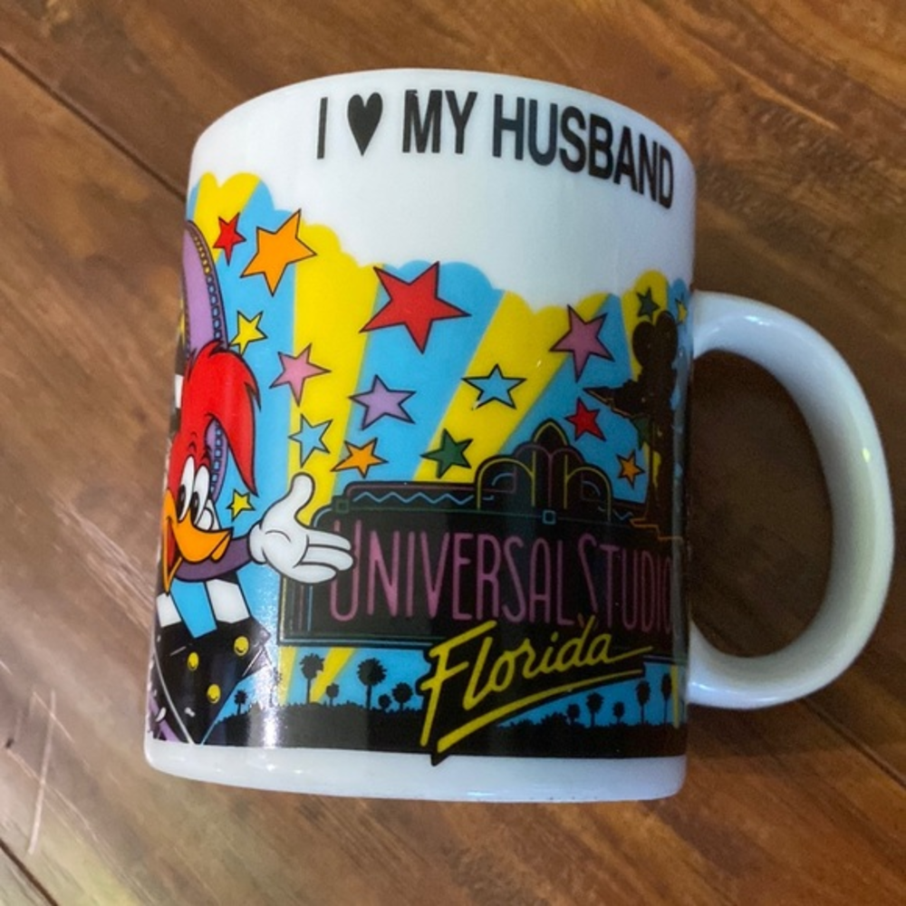 Vintage 1989 Universal Studios Florida Back To The Future Jaws King Kong Mug